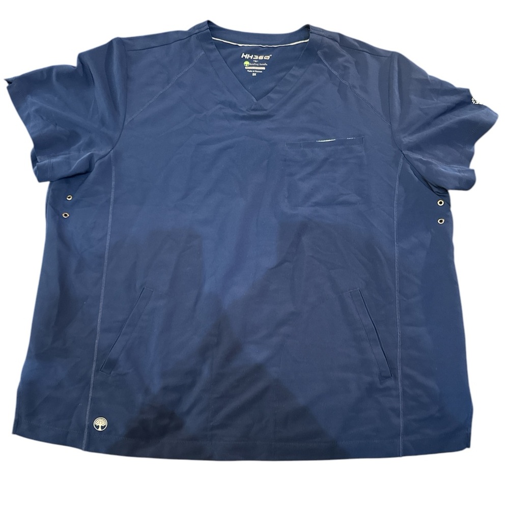 HEALING HANDS 360 STEVEN MEN’S 3-POCKET V-NECK SHORT SLEEVE SCRUB TOP 2X… - Picture 3 of 6